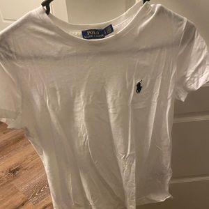 polo | s | white shirt